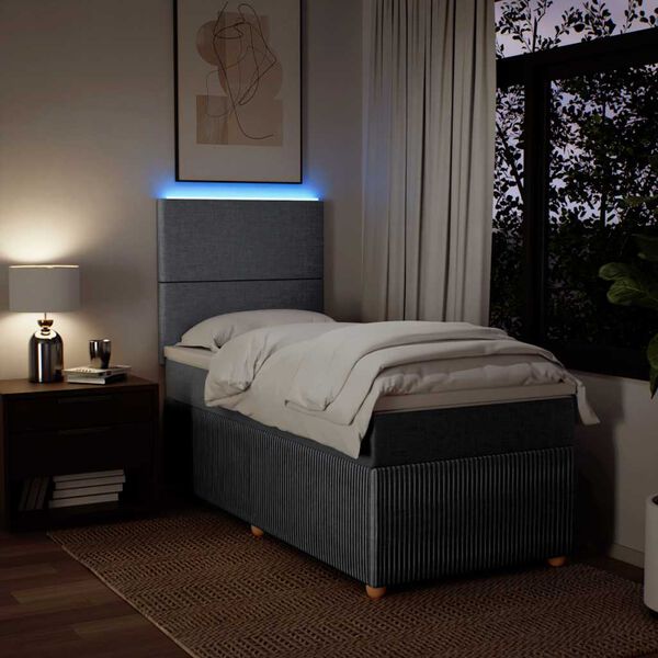 vidaXL &Kappa;&rho;&epsilon;&beta;ά&tau;&iota; Boxspring &mu;&epsilon; &Sigma;&tau;&rho;ώ&mu;&alpha; &Alpha;&nu;&omicron;&iota;&chi;&tau;ό &Gamma;&kappa;&rho;&iota; 80x200 &epsilon;&kappa;. &Upsilon;&phi;&alpha;&sigma;&mu;ά&tau;&iota;&nu;&omicron;