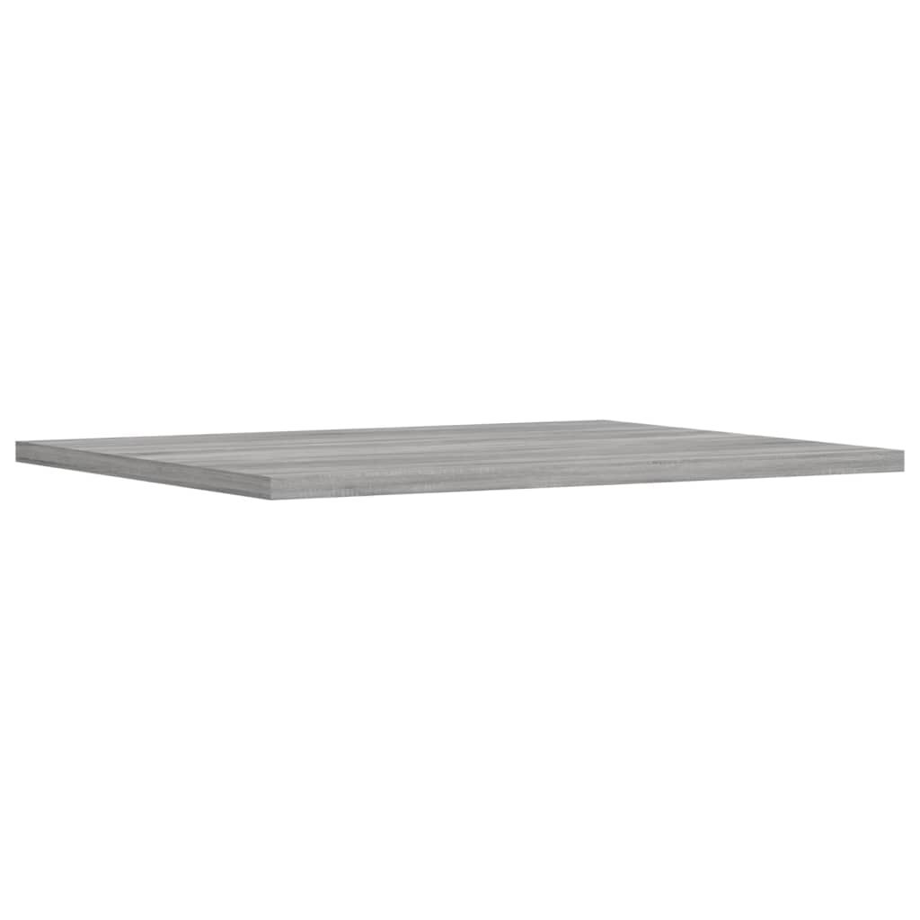 vidaXL Ράφια Τοίχου 4 τεμ. Γκρι Sonoma 40x50x1,5 εκ. Επεξεργ. Ξύλο