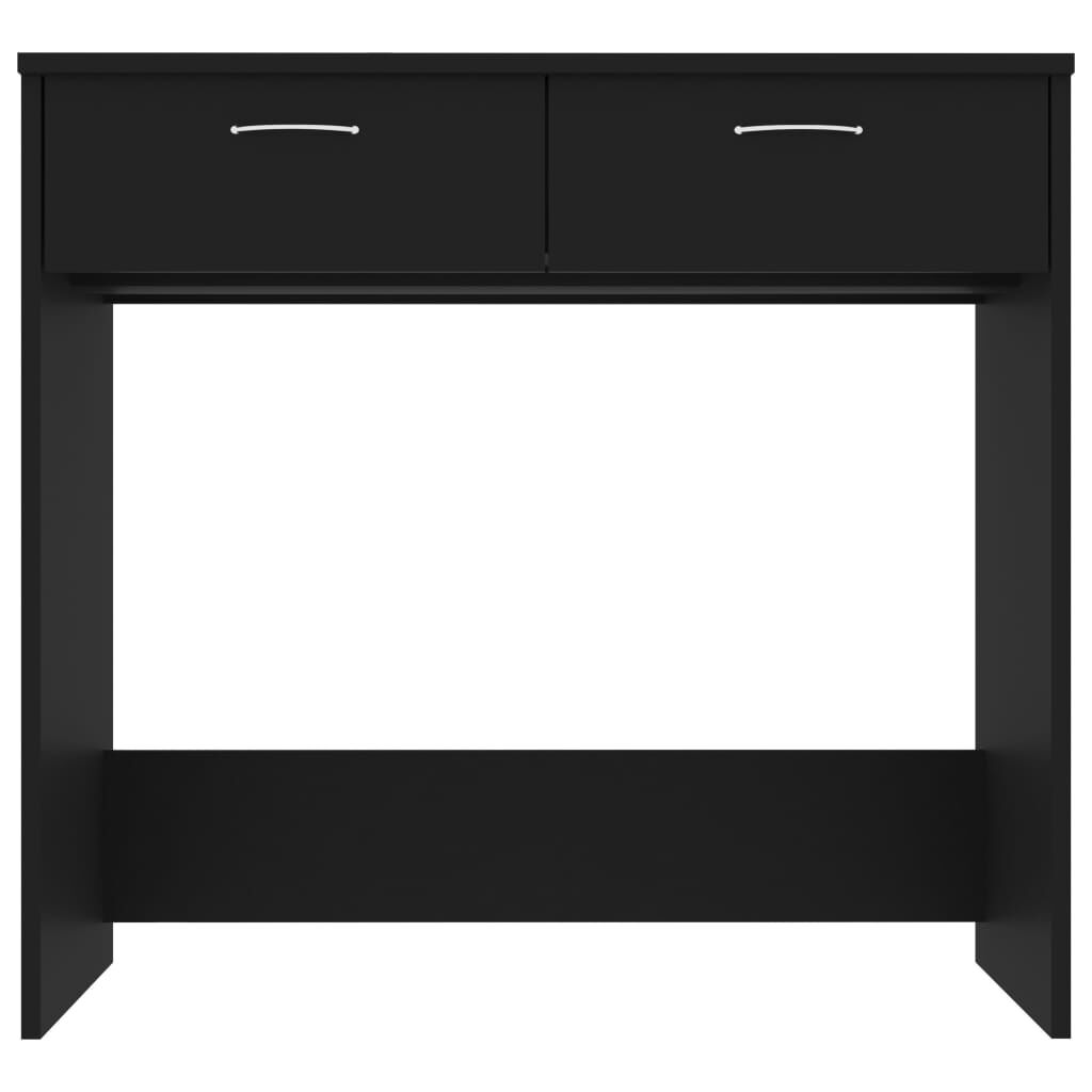 vidaXL Γραφείο Μαύρο 80 x 40 x 75 εκ. από Επεξ. Ξύλο