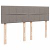 vidaXL &Kappa;&rho;&epsilon;&beta;ά&tau;&iota; Boxspring &mu;&epsilon; &Sigma;&tau;&rho;ώ&mu;&alpha; Taupe 140x190 &epsilon;&kappa;. &Upsilon;&phi;&alpha;&sigma;&mu;ά&tau;&iota;&nu;&omicron;