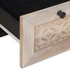 vidaXL Κομοδίνο με συρτάρι Μπεζ 50 x 33 x 60 εκ Μασίφ ξύλο μάνγκο
