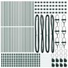 vidaXL Στύλος Περιφράξεων Άλλο 52 pcs Πράσινο 3,2 x 3,2 x 80 εκ Ατσάλι