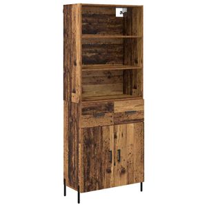 vidaXL Highboard &Pi;&alpha;&lambda;&iota;ό &Xi;ύ&lambda;&omicron; 69,5 x 32,5 x 180 &epsilon;&kappa; &Epsilon;&pi;&epsilon;&xi;&epsilon;&rho;&gamma;&alpha;&sigma;&mu;έ&nu;&omicron; &xi;ύ&lambda;&omicron;