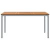 vidaXL Υπαίθρια Τραπέζια Φυσικό και γκρι 150 x 90 x 75 cm