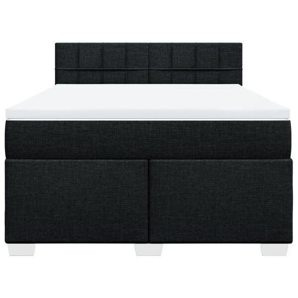 vidaXL &Kappa;&rho;&epsilon;&beta;ά&tau;&iota; Boxspring &mu;&epsilon; &Sigma;&tau;&rho;ώ&mu;&alpha; &Mu;&alpha;ύ&rho;&omicron; 160x200 &epsilon;&kappa;. &Upsilon;&phi;&alpha;&sigma;&mu;ά&tau;&iota;&nu;&omicron;