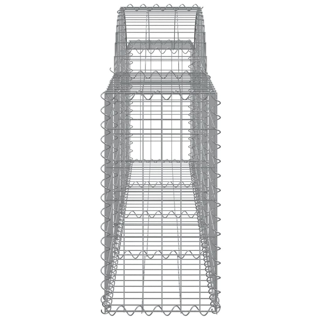 vidaXL Συρματοκιβώτια Τοξωτά 11 τεμ. 200x30x60/80 εκ. Γαλβαν. Ατσάλι