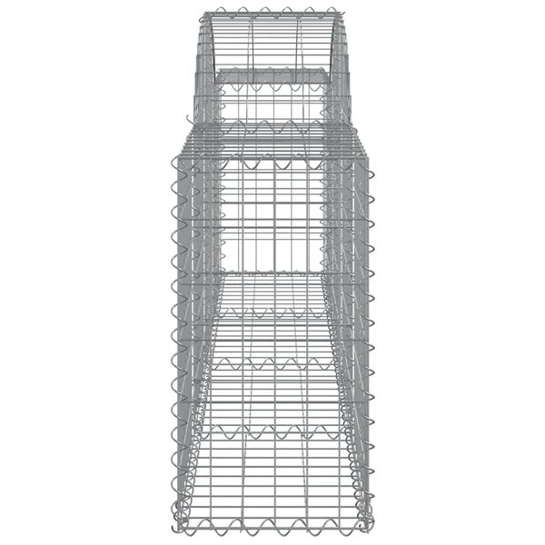 vidaXL Συρματοκιβώτια Τοξωτά 11 τεμ. 200x30x60/80 εκ. Γαλβαν. Ατσάλι