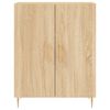 vidaXL Ντουλάπι Sonoma δρυς 69,5 x 34 x 180 εκ. από Επεξεργασμένο Ξύλο
