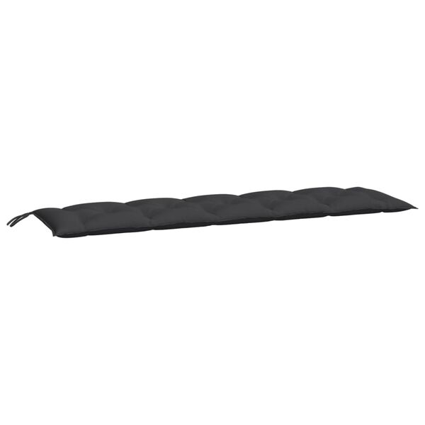vidaXL Μαξιλάρι Πάγκου Κήπου Μαύρο 180x50x7 εκ. Ύφασμα Oxford