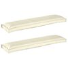 vidaXL Σετ Μαξιλαριών Πάγου 2 pcs Κρεμ 150 x 40 x 8 εκ. Ύφασμα Oxford