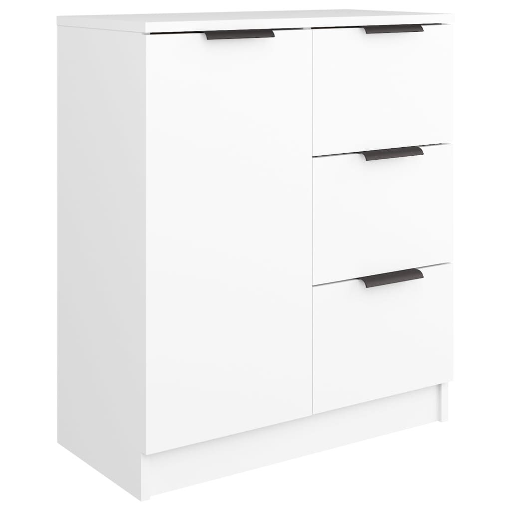 vidaXL Ντουλάπια 2 τεμ. άσπρο 60x30x70 εκ. Επεξεργασμένο Ξύλο