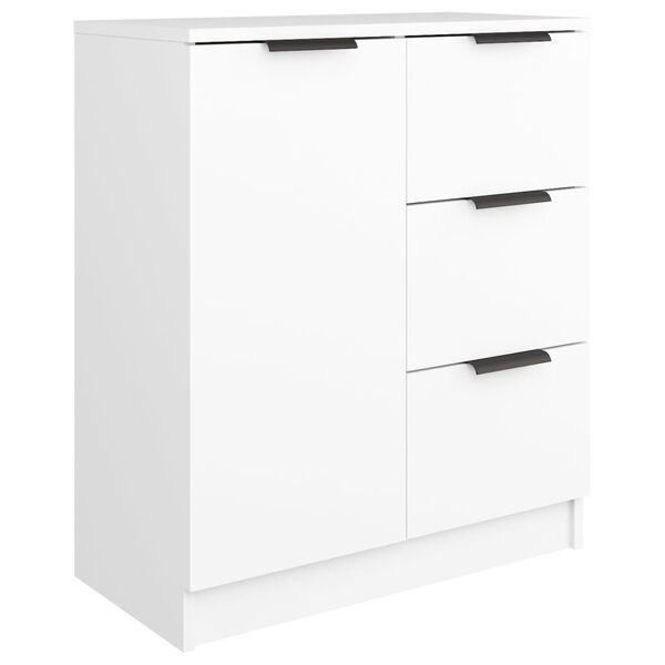vidaXL Ντουλάπια 2 τεμ. άσπρο 60x30x70 εκ. Επεξεργασμένο Ξύλο