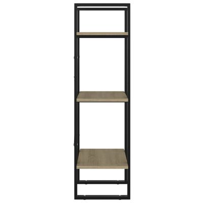 vidaXL Βιβλιοθήκη με 3 Ράφια Sonoma Δρυς 40x30x105 εκ. από Μοριοσανίδα