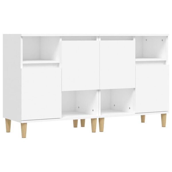 vidaXL Ντουλάπια 2 τεμ. Λευκά 60 x 35 x 70 εκ. από Επεξεργασμένο Ξύλο
