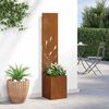 vidaXL Οθόνη Ιδιωτικότητας Κήπου Σκ rusty 32 x 140 εκ.