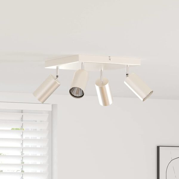 vidaXL Σποτ οροφής Βουρτσισμένο Νίκελ 26 x 26 x 16.5 εκ Ατσάλι