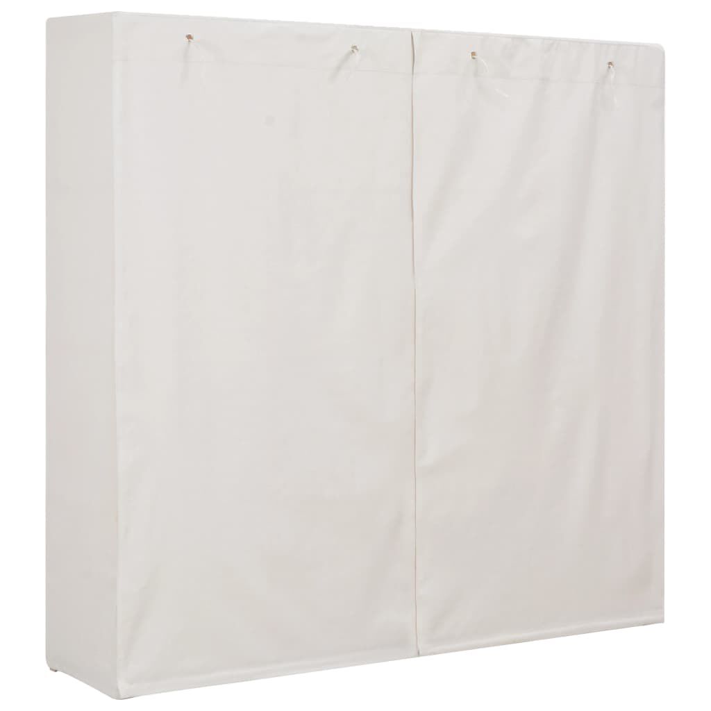 vidaXL Ντουλάπα Λευκή 173 x 40 x 170 εκ. Υφασμάτινη