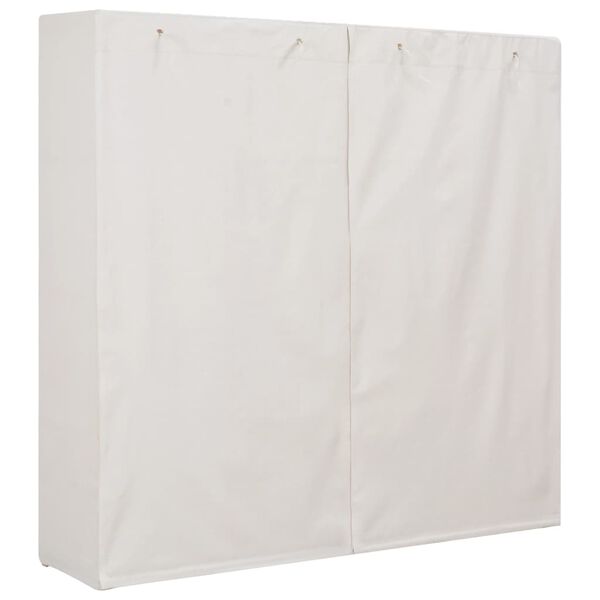 vidaXL Ντουλάπα Λευκή 173 x 40 x 170 εκ. Υφασμάτινη