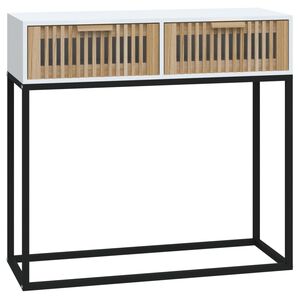 vidaXL &Tau;&rho;&alpha;&pi;έ&zeta;&iota; &Kappa;&omicron;&nu;&sigma;ό&lambda;&alpha; &Lambda;&epsilon;&upsilon;&kappa;ό 80x30x75 &epsilon;&kappa;. &Epsilon;&pi;&epsilon;&xi;&epsilon;&rho;&gamma;&alpha;&sigma;&mu;έ&nu;&omicron; &Xi;ύ&lambda;&omicron; / &Sigma;ί&delta;&epsilon;&rho;&omicron;