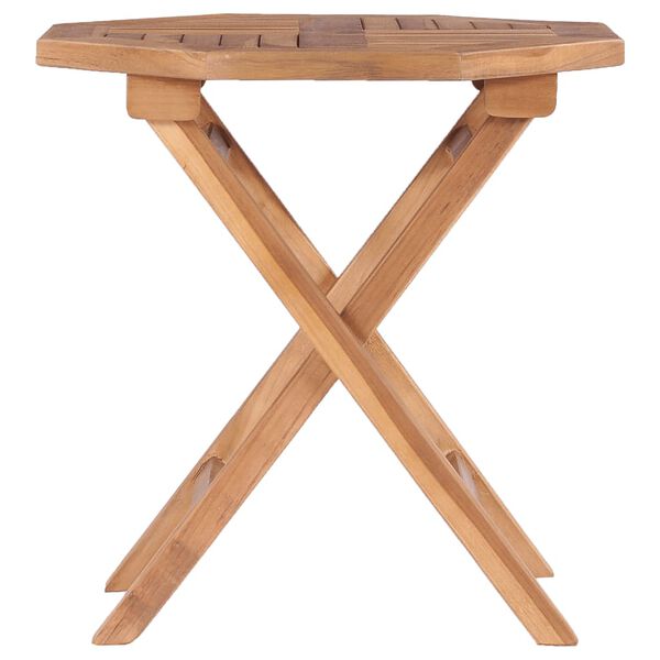 vidaXL Τραπέζι Κήπου Πτυσσόμενο 45 x 45 x 45 εκ. από Μασίφ Ξύλο Teak