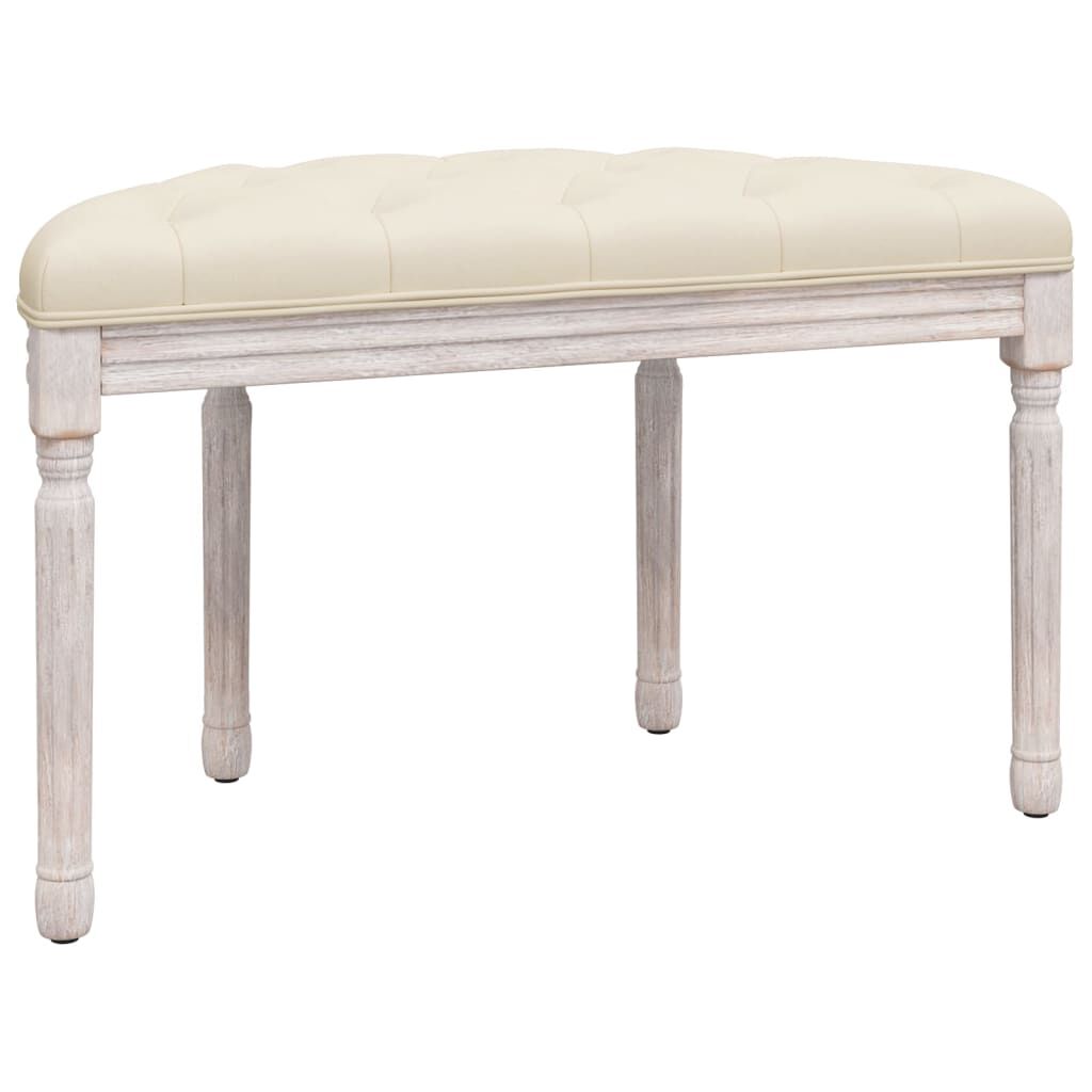 vidaXL Πάγκος 81,5 x 41 x 49 εκ. Λινός