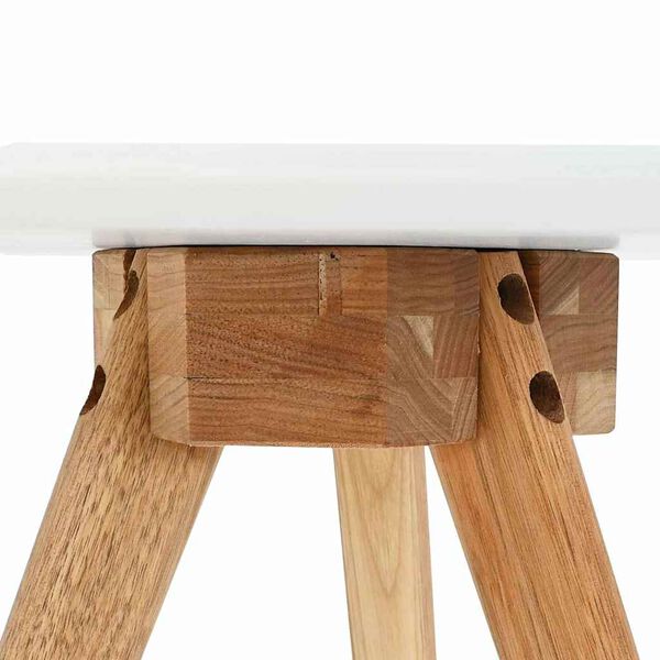 vidaXL Τραπεζάκι σαλονιού Καφέ 50 x 50 x 46 εκ Μασίφ ξύλο καρυδιάς