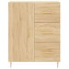 vidaXL Ντουλάπι Sonoma δρυς 69,5 x 34 x 180 εκ. από Επεξεργασμένο Ξύλο