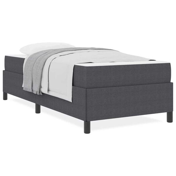 vidaXL Σκελετός Κρεβατιού Άλλο Σκούρο γκρι 90 x 200 cm Βελούδο