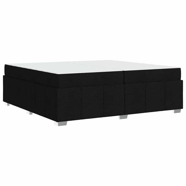 vidaXL Σκελετός Κρεβατιού Μαύρο 200 x 200 cm ύφασμα