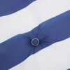 vidaXL Μαξιλάρι Παγκάκι Κήπου Ριγέ Μπλε και λευκό 180 x 50 x 4 cm