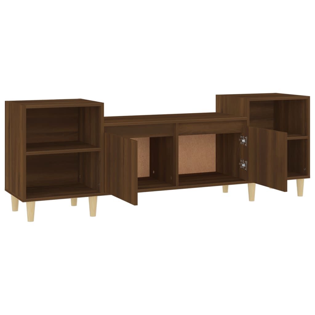 vidaXL Έπιπλο Τηλεόρασης Καφέ Δρυς 160x35x55 εκ. Επεξεργασμένο Ξύλο