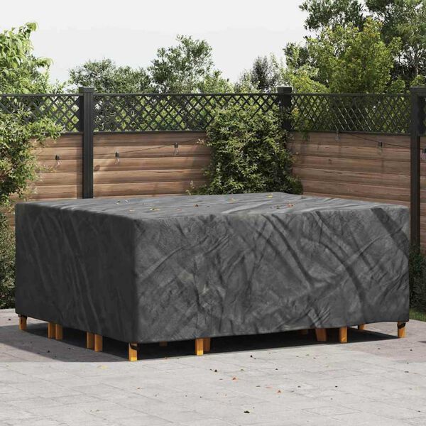 vidaXL Κάλυμμα επίπλων εξωτερικού χώρου Μαύρο 250 x 210 x 70 εκ. 210D
