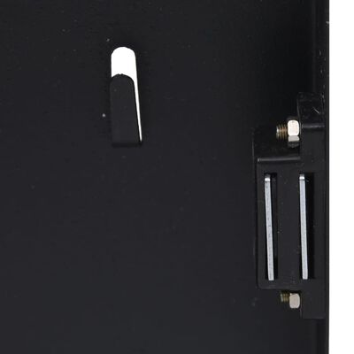 vidaXL Κλειδοθήκη με Μαγνητικό Πίνακα Μαύρη 35 x 35 x 5,5 εκ.