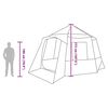 vidaXL Καταφύγιο Τέντας Γκρι και Πορτοκαλί 405 x 405 x 273 εκ.