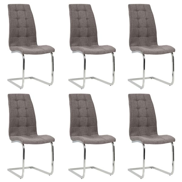 vidaXL &Kappa;&alpha;&rho;έ&kappa;&lambda;&epsilon;&sigmaf; &Tau;&rho;&alpha;&pi;&epsilon;&zeta;&alpha;&rho;ί&alpha;&sigmaf; &laquo;&Pi;&rho;ό&beta;&omicron;&lambda;&omicron;&sigmaf;&raquo; 6 &tau;&epsilon;&mu;. Taupe &Upsilon;&phi;&alpha;&sigma;&mu;ά&tau;&iota;&nu;&epsilon;&sigmaf;