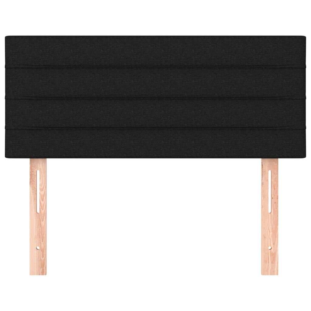 vidaXL Κεφαλάρι Κρεβατιού Μαύρο 80 x 5 x 78/88 εκ. Υφασμάτινο