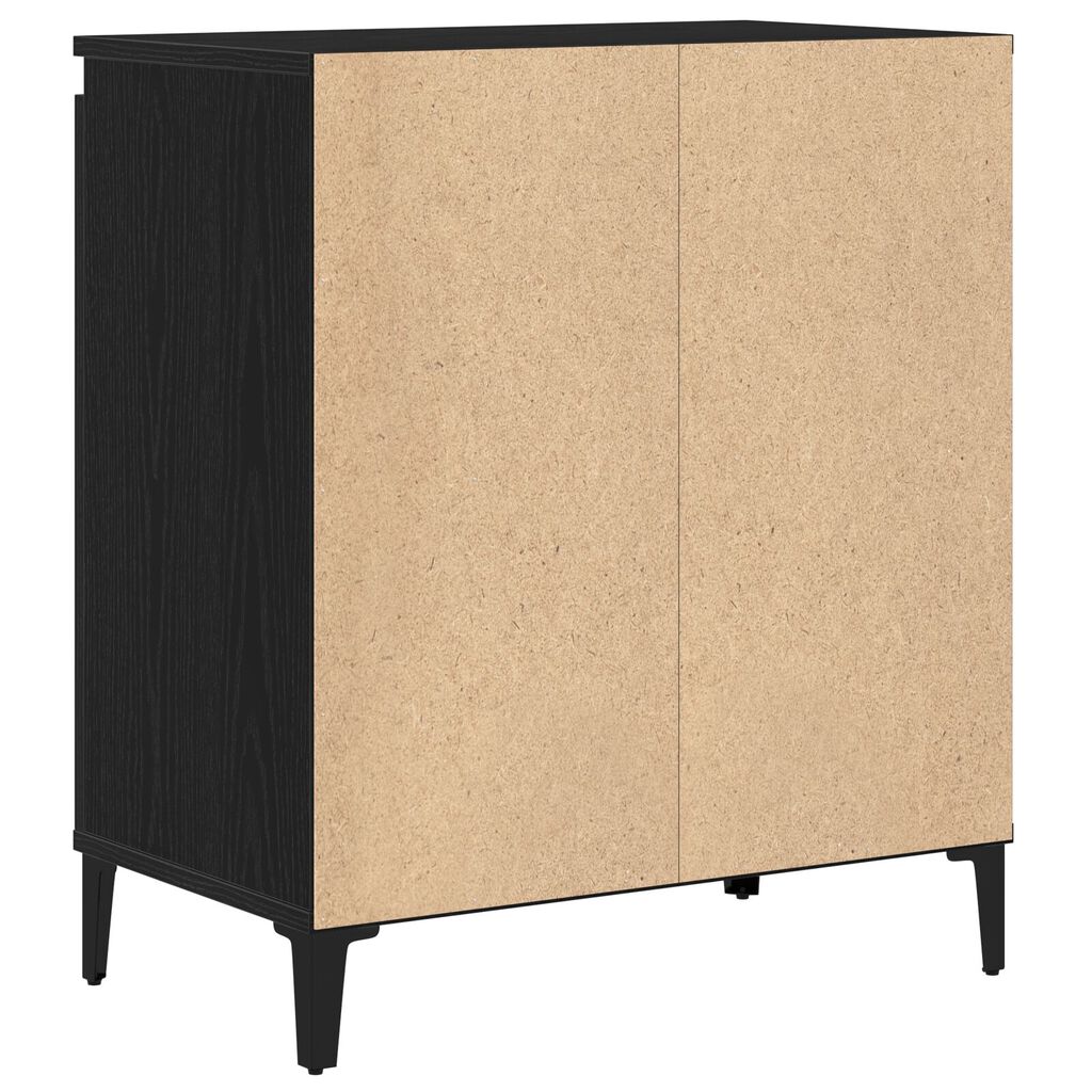 vidaXL Μπουφές Μαύρη Δρυς 60x35x70 εκ από Μηχανοποιημένο Ξύλο