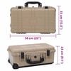 vidaXL Σκληρή Θήκη Άμμος 56 x 35 x 23 cm Πολυπροπυλένιο και ABS
