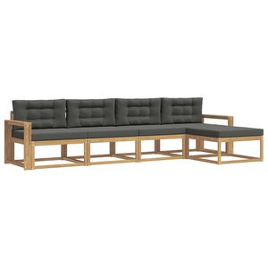 vidaXL &Sigma;&epsilon;&iota;&rho;ά &Kappa;&alpha;&nu;&alpha;&pi;έ &Epsilon;&xi;&omega;&tau;&epsilon;&rho;&iota;&kappa;&omicron;ύ 4 pcs Ά&sigma;&pi;&rho;&omicron; &kappa;&alpha;&iota; &Alpha;&nu;&theta;&rho;&alpha;&kappa;ί &Pi;&omicron;&lambda;&upsilon;&epsilon;&sigma;&tau;έ&rho;&alpha;&sigmaf;