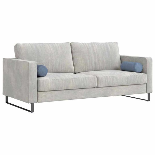 vidaXL Μαξιλάρια Στήριγμα 2 pcs Μπλε Ø 15 x 40 εκ Υφασμάτινο Κορντουρά