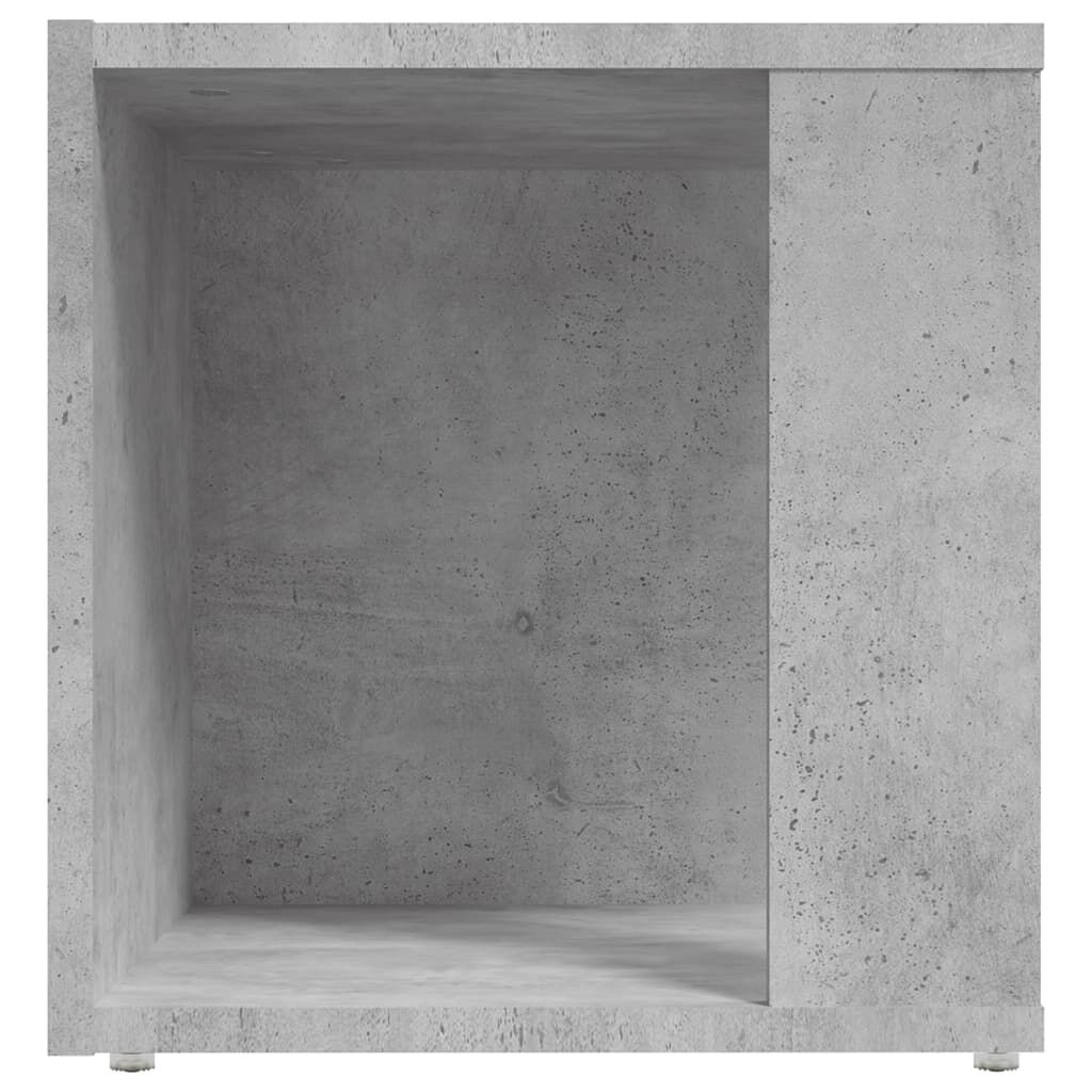 vidaXL Τραπέζι Βοηθητικό Γκρι Σκυροδέματος 33x33x34,5 εκ. Επεξ. Ξύλο