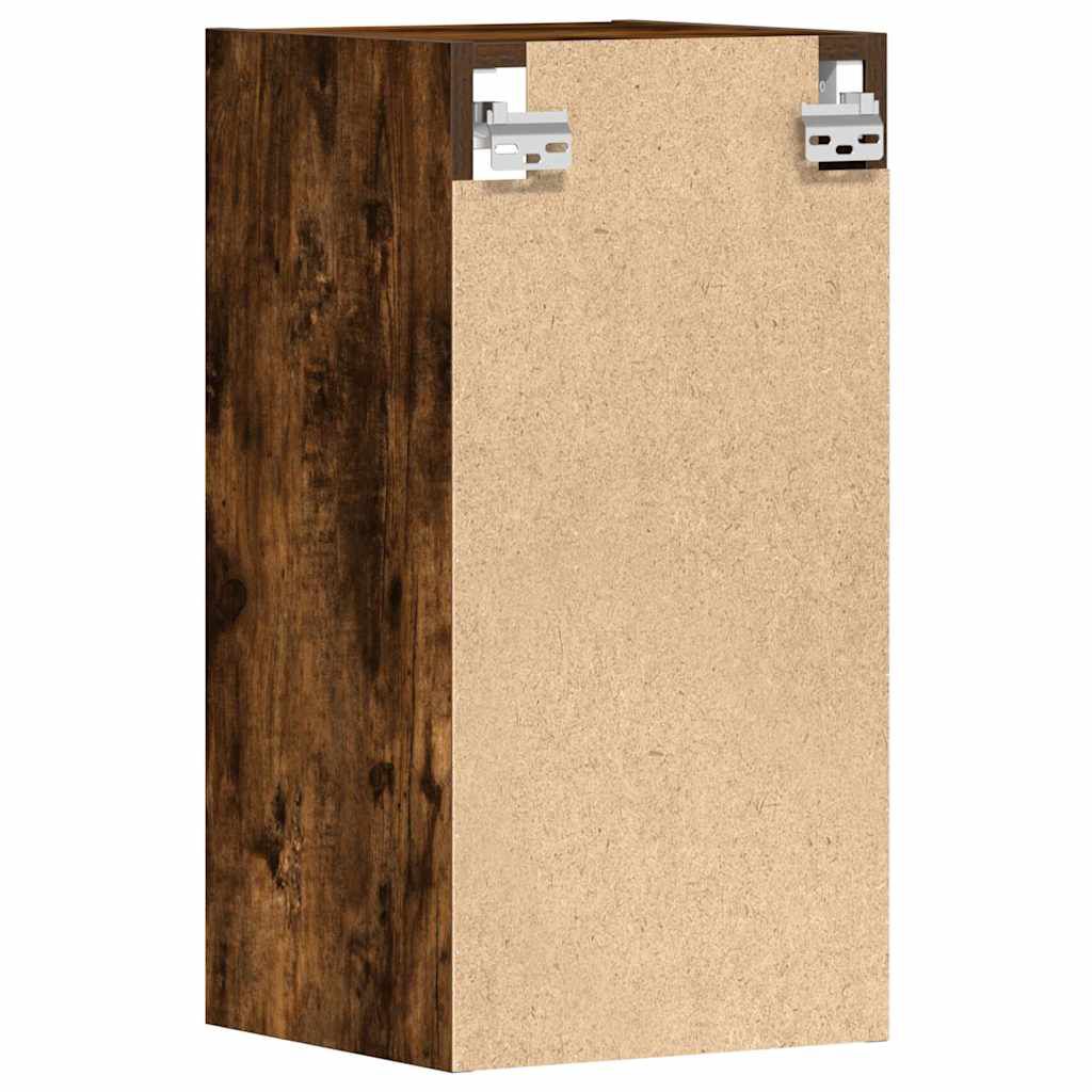 vidaXL κρεμαστό ντουλάπι Riga καπνιστή δρυς 30x29,5x60 cm