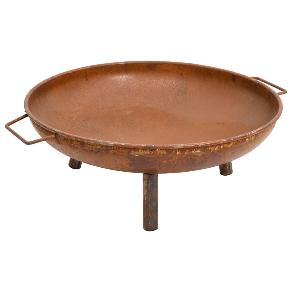 vidaXL Τζάκι Εξωτερικού Χώρου Μαύρο 67,5x58x22,5 εκ. Ατσάλινο
