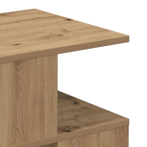 vidaXL Τραπέζι Άκρης από Οξειδωμένο Δρύ 40x40x40 εκ.