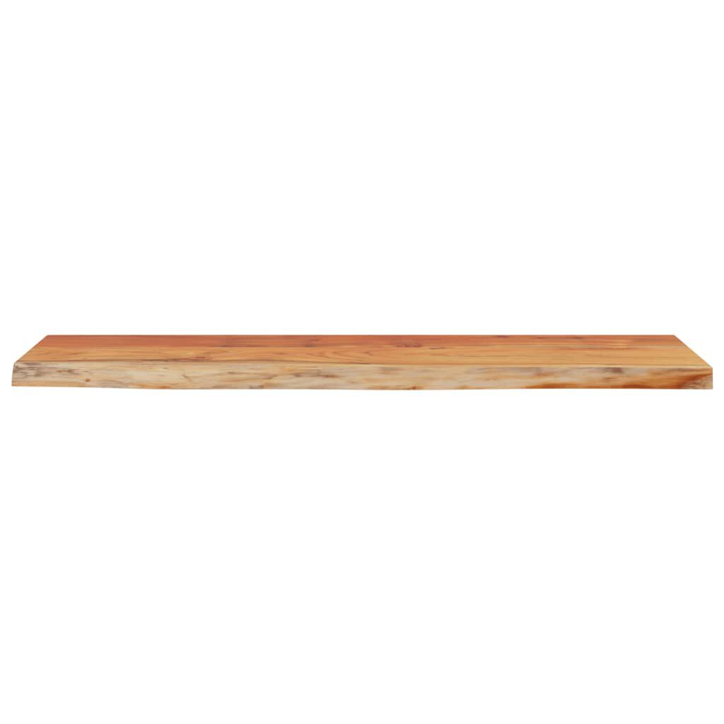 vidaXL Ράφι Επιτοίχιο Ορθ. Live Edge 80x20x3,8 εκ. Μασίφ Ξύλο Ακακίας