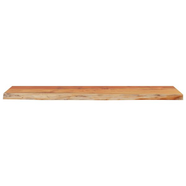 vidaXL Ράφι Επιτοίχιο Ορθ. Live Edge 80x20x3,8 εκ. Μασίφ Ξύλο Ακακίας
