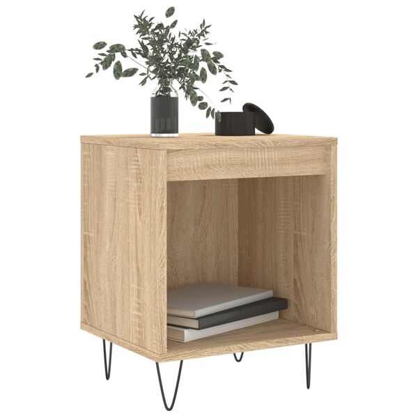 vidaXL Κομοδίνα 2 τεμ. Sonoma Δρυς 40 x 35 x 50 εκ. από Επεξεργ. Ξύλο