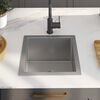 vidaXL Νεροχύτης Κουζίνας Χειροποίητος από Ανοξείδωτο Ατσάλι