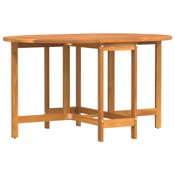 vidaXL Στρώμα Πτυσσόμενο Κήπου 110x60x72 εκ. από Μασίφ Ξύλο Ακακίας Ωοειδές