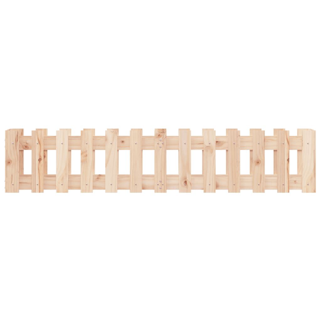 vidaXL Ζαρντινιέρα Υπερυψωμένη Σχ Φράχτη 150 x 30 x 30 εκ. Μασίφ Πεύκο